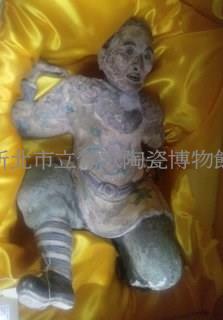憨番扛廟角(一對)藏品圖，第1張