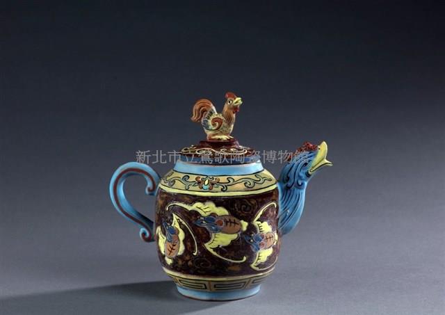 變色釉茶壺藏品圖，第1張