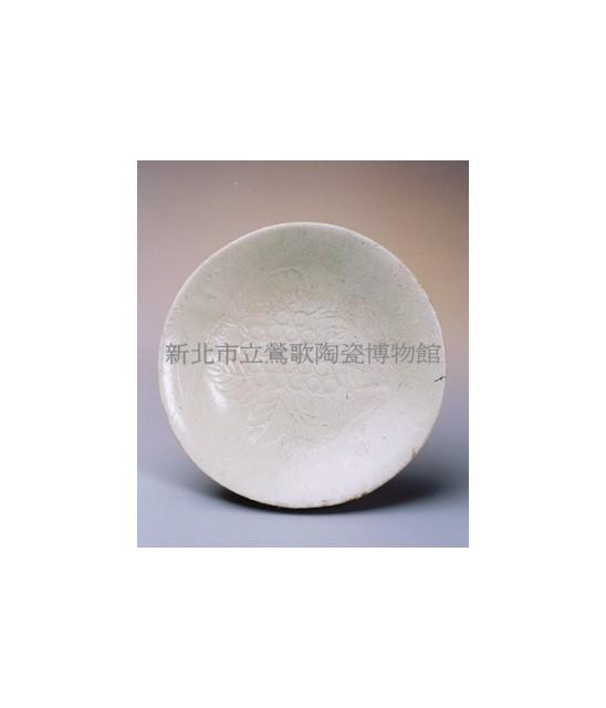 白陶葡萄紋碗藏品圖，第1張