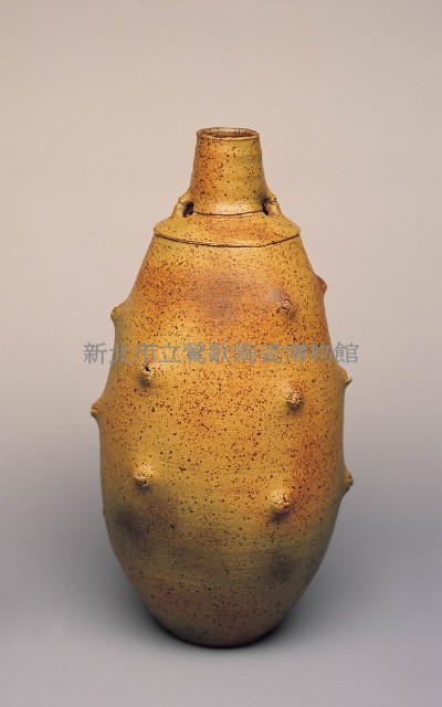 鐵斑釉乳紋雙耳瓶藏品圖，第1張