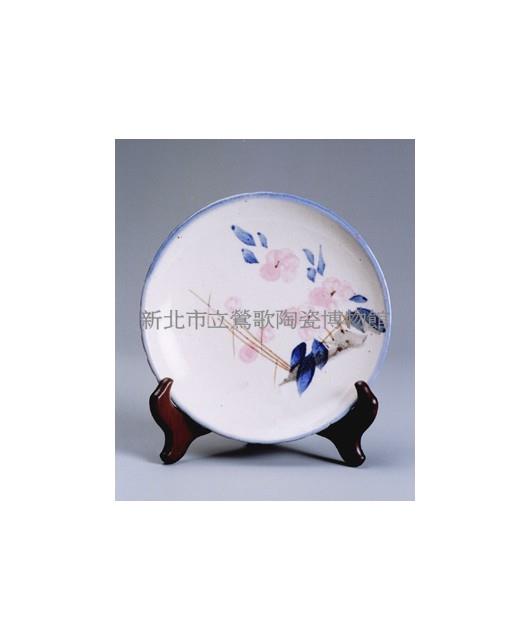 花草瓷盤藏品圖，第1張