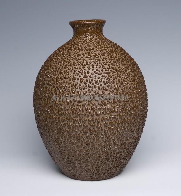 Iron Brown Crawling Glaze Vase Collection Image