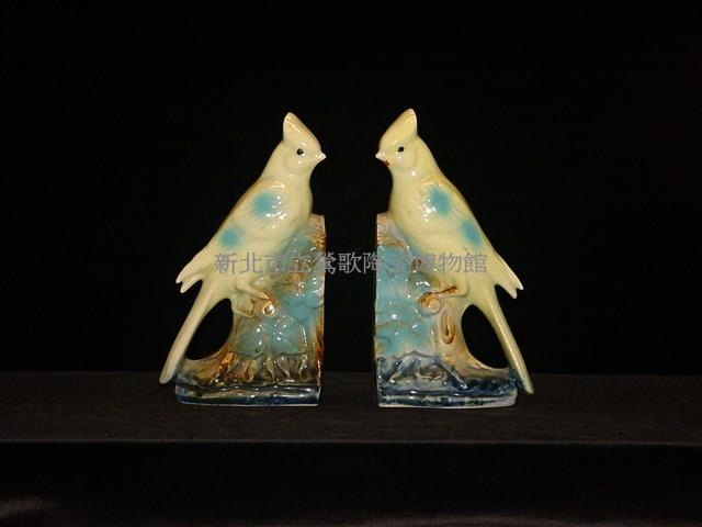 鸚哥鳥書夾一對藏品圖，第1張