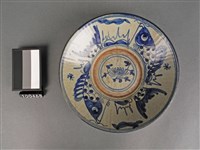 青花魚紋盤藏品圖，第1張
