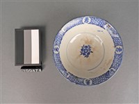 青花印花鶴紋碗藏品圖，第1張