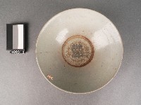 青花印花囍字碗藏品圖，第1張