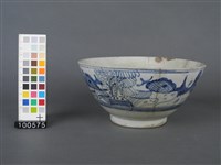 青花山水碗藏品圖，第1張