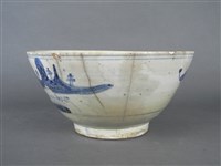 青花山水碗藏品圖，第7張