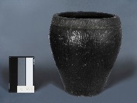 褐釉水缸藏品圖，第1張