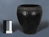 褐釉水缸藏品圖，第2張