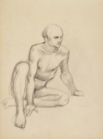 素描 男體素描藏品圖，第1張