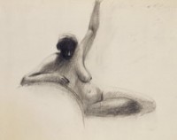 孕 裸女素描藏品圖，第1張