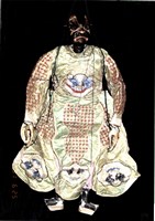 傀儡戲偶（黑花仔）藏品圖，第1張