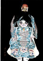 傀儡戲偶（紅大花）藏品圖，第1張