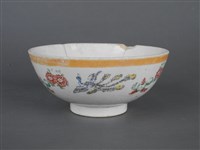 印花花卉鳳鳥紋碗藏品圖，第8張