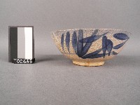 青花葉紋碗藏品圖，第1張