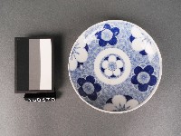 藍釉印花花卉紋盤藏品圖，第1張