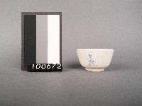 藍釉壽字杯藏品圖，第1張