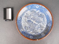 青花印花紋盤藏品圖，第1張