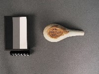 藍釉壽字湯匙藏品圖，第3張