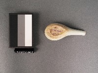 赤釉雞紋湯匙藏品圖，第3張