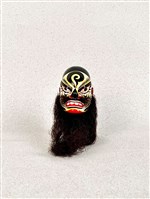 布袋偶頭（黑大花）藏品圖，第1張