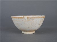 紅釉印花壽字碗藏品圖，第5張