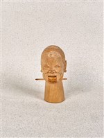 布袋偶頭(女丑頭)藏品圖，第1張