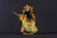 布袋戲偶（金面鬚文）藏品圖，第1張