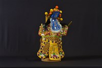 布袋戲偶（金面鬚文）藏品圖，第2張