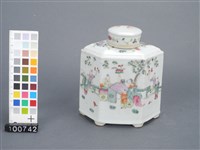 粉彩人物茶葉罐藏品圖，第2張