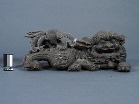 彩色木雕獅藏品圖，第1張