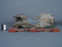彩色雲紋木獅藏品圖，第2張