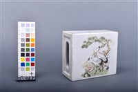 彩色印花松鶴紋瓷枕藏品圖，第2張