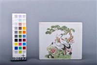 彩色印花松鶴紋瓷枕藏品圖，第4張