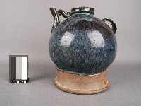 深藍釉水壺藏品圖，第1張