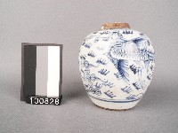 青花鳳紋罐藏品圖，第1張