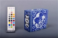 青花印花獅紋枕藏品圖，第1張