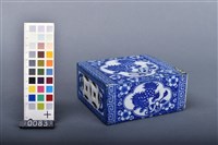 青花印花獅紋枕藏品圖，第2張