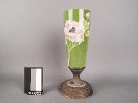 青釉花卉紋花器藏品圖，第1張