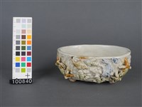 貼花毛蟹紋水仙盤藏品圖，第1張