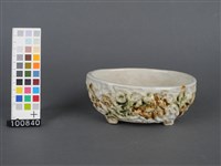貼花毛蟹紋水仙盤藏品圖，第4張