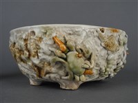 貼花毛蟹紋水仙盤藏品圖，第7張