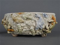 貼花毛蟹紋水仙盤藏品圖，第8張