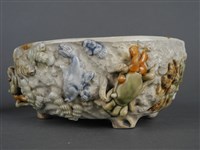 貼花毛蟹紋水仙盤藏品圖，第9張