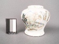 彩繪山水燉筒藏品圖，第1張
