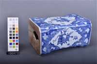 青花印花枕頭藏品圖，第1張