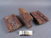 木製糖魚糖塔三片合印模藏品圖，第3張