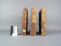 木製糖魚糖塔三片合印模藏品圖，第4張
