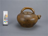 赤釉茶壺藏品圖，第2張